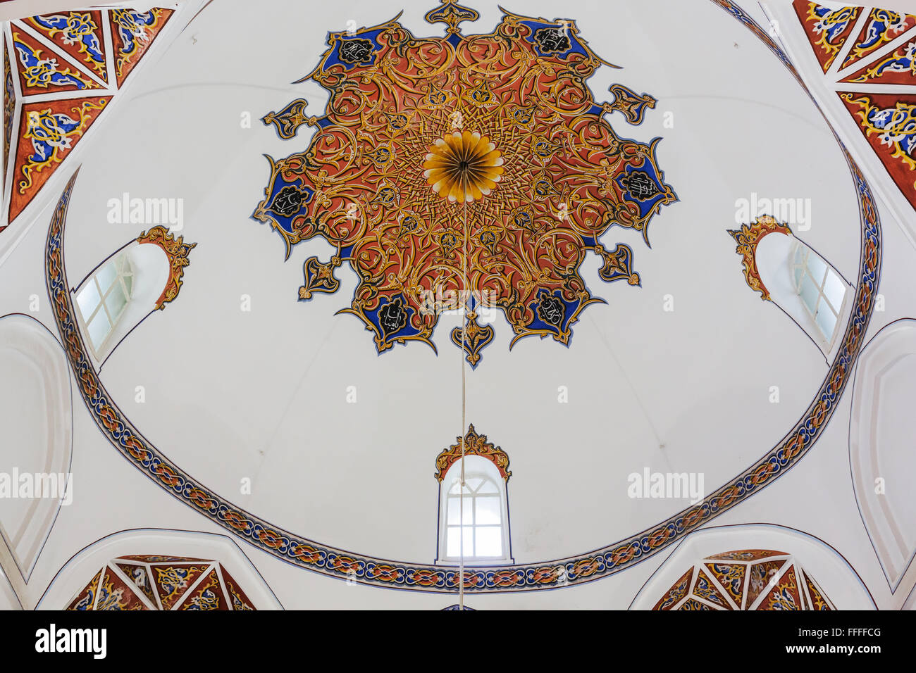 Innenraum der Bursa Ulu-Moschee, Ulu Cami, Bursa Provinz Bursa, Türkei Stockfoto