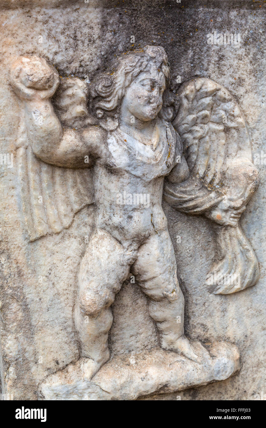 Hellenistischen Skulptur in der Archäologie Museum, Aphrodisias, Provinz Aydin, Türkei Stockfoto