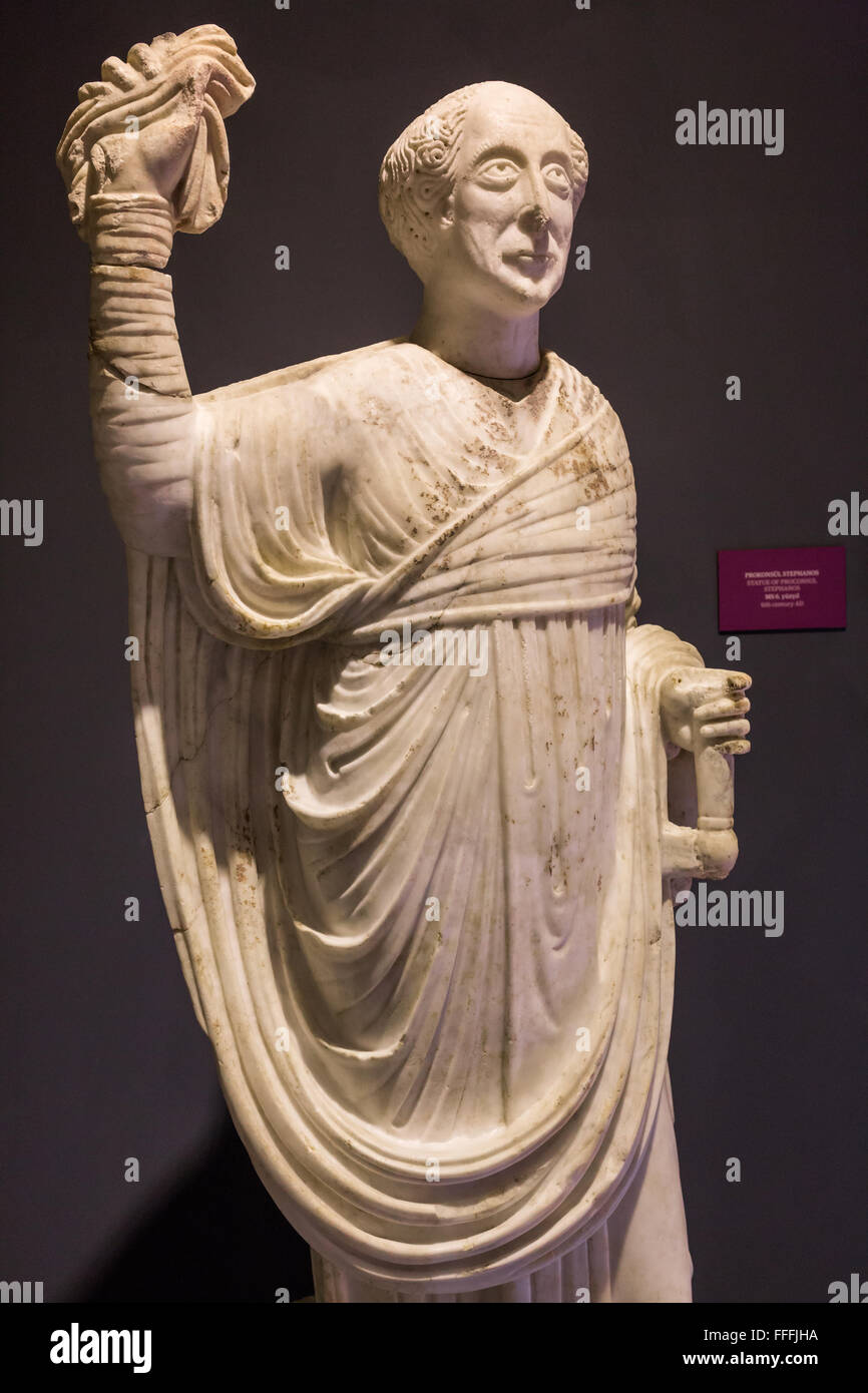 Hellenistischen Skulptur im archäologischen Museum von Ephesus, Selcuk, Provinz Izmir, Türkei Stockfoto