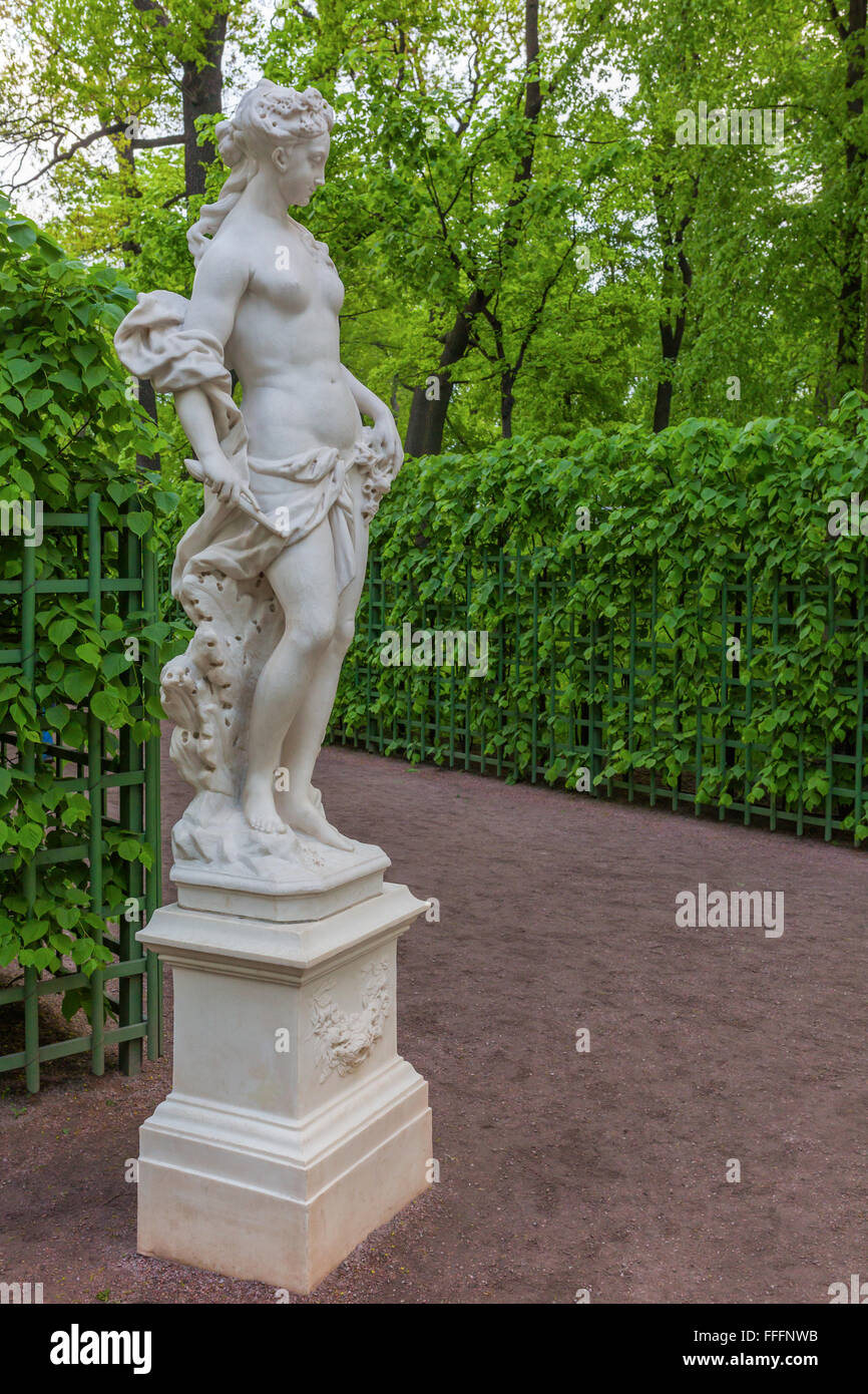 Skulptur im Sommergarten, Sankt Petersburg, Russland Stockfoto