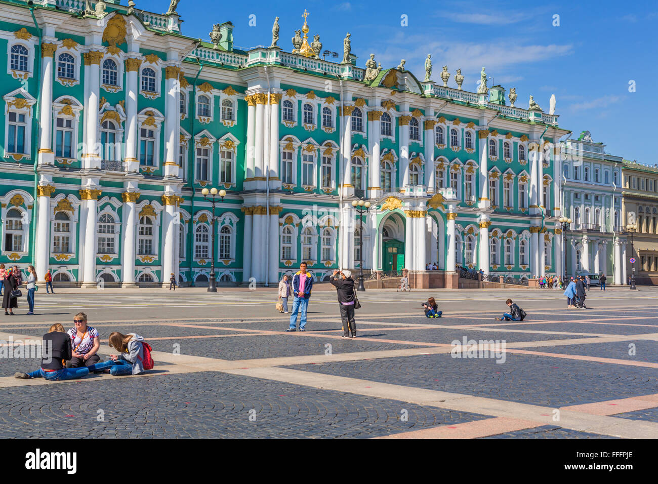 Winterpalast, Eremitage, Sankt Petersburg, Russland Stockfoto