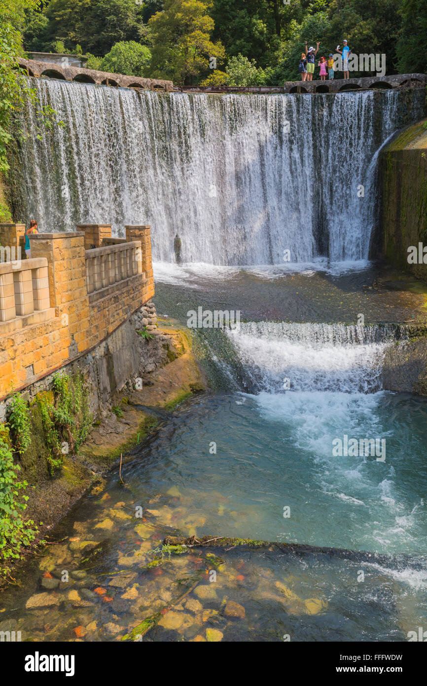 Wasserfall im Park, neue Athos, Abchasien (Georgien) Stockfoto