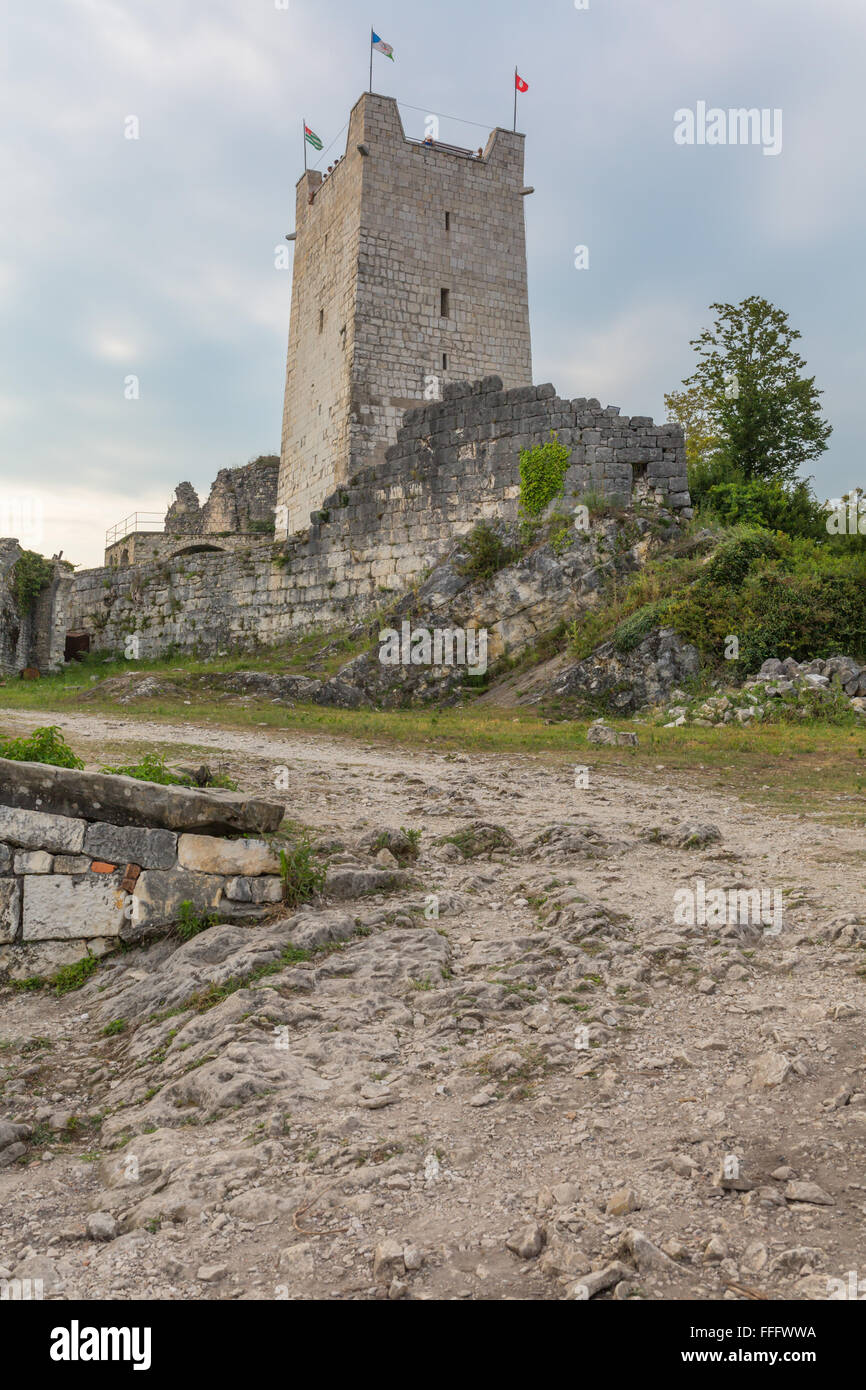 Anacopia Festung, neue Athos, Abchasien (Georgien) Stockfoto