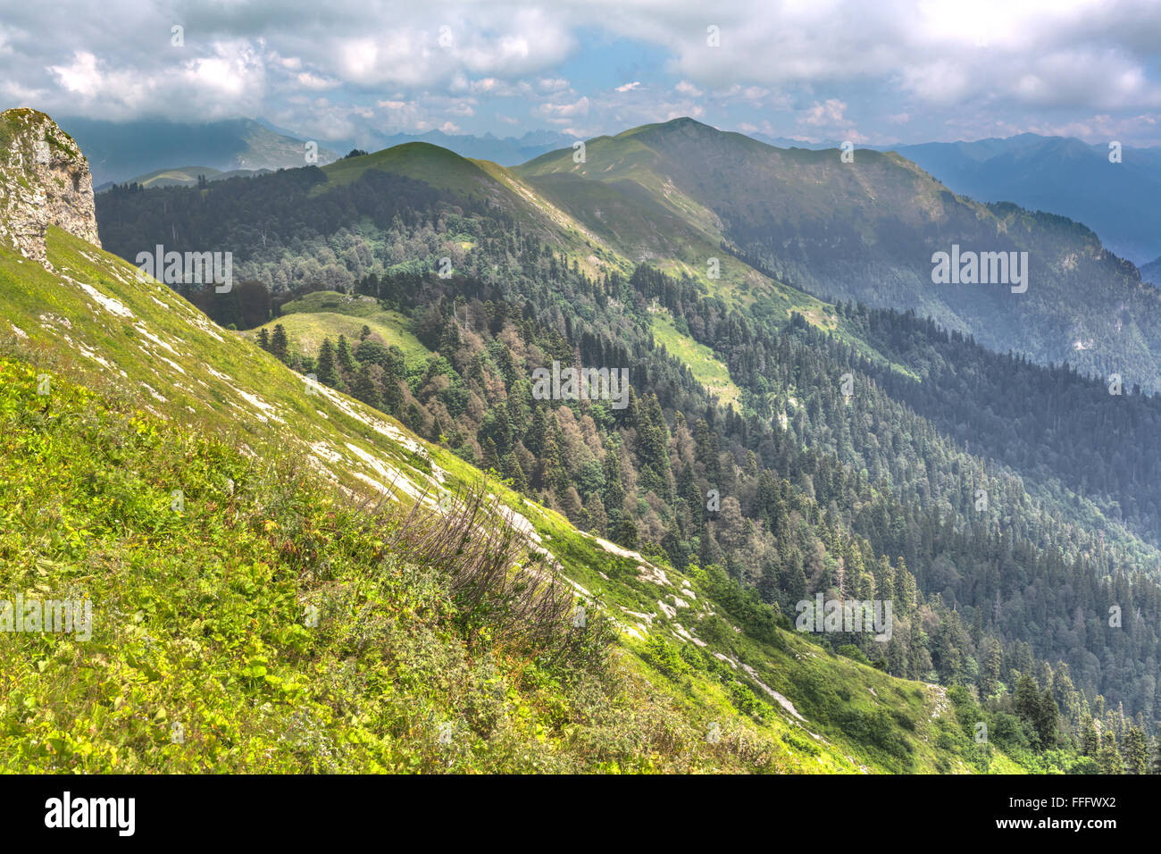 Mount Mamdzyshkha, Gagra, Kaukasus, Abchasien (Georgien) Stockfoto