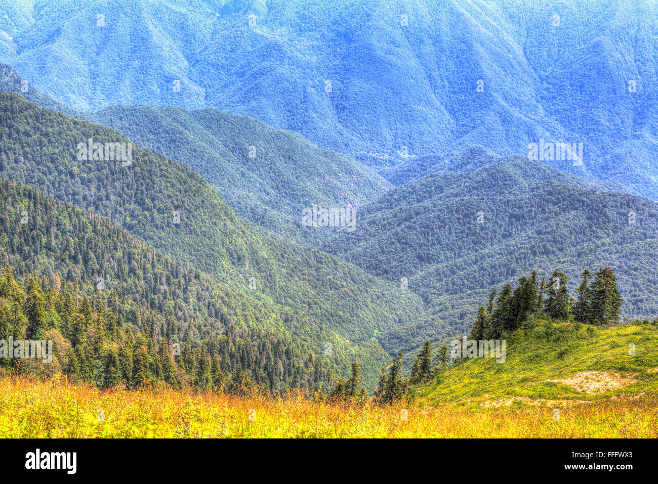 Mount Mamdzyshkha, Gagra, Kaukasus, Abchasien (Georgien) Stockfoto