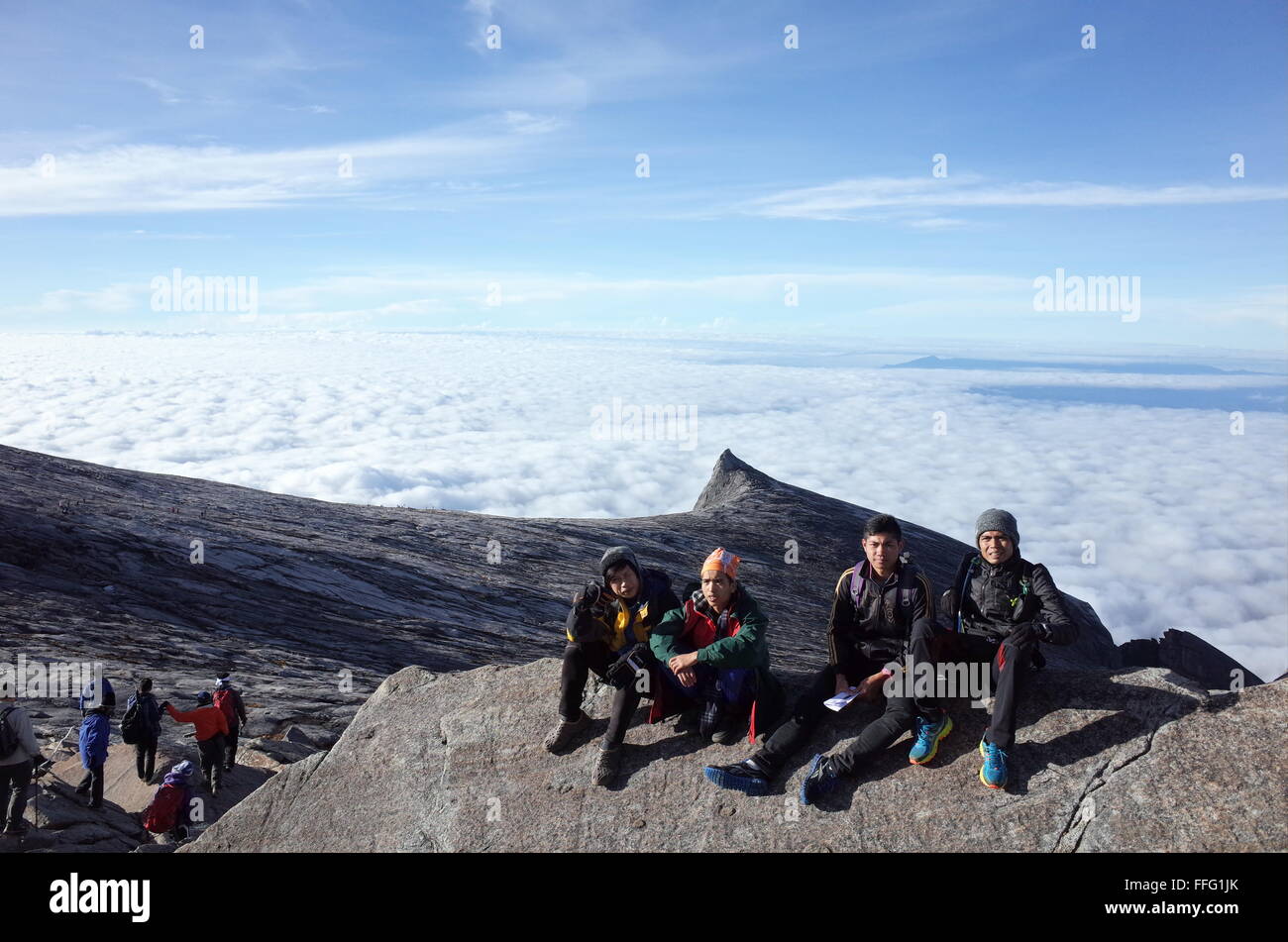Mount Kinabalu zum Weltkulturerbe Stockfoto