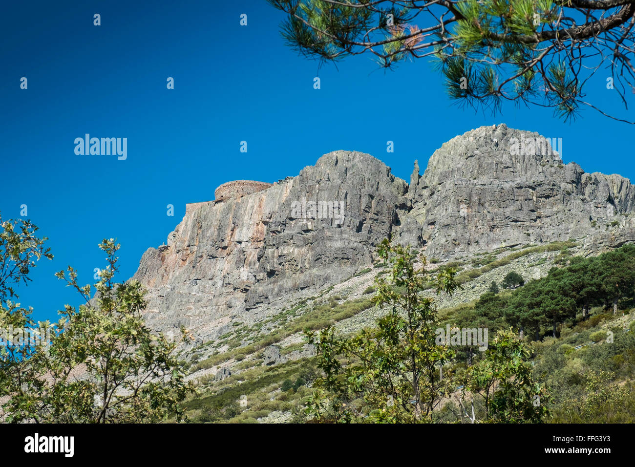 Das Heiligtum der Jungfrau von der Peña de Francia, ein Marienheiligtum, El Cabaco, La Alberca, Castille y Leon. Spanien Stockfoto