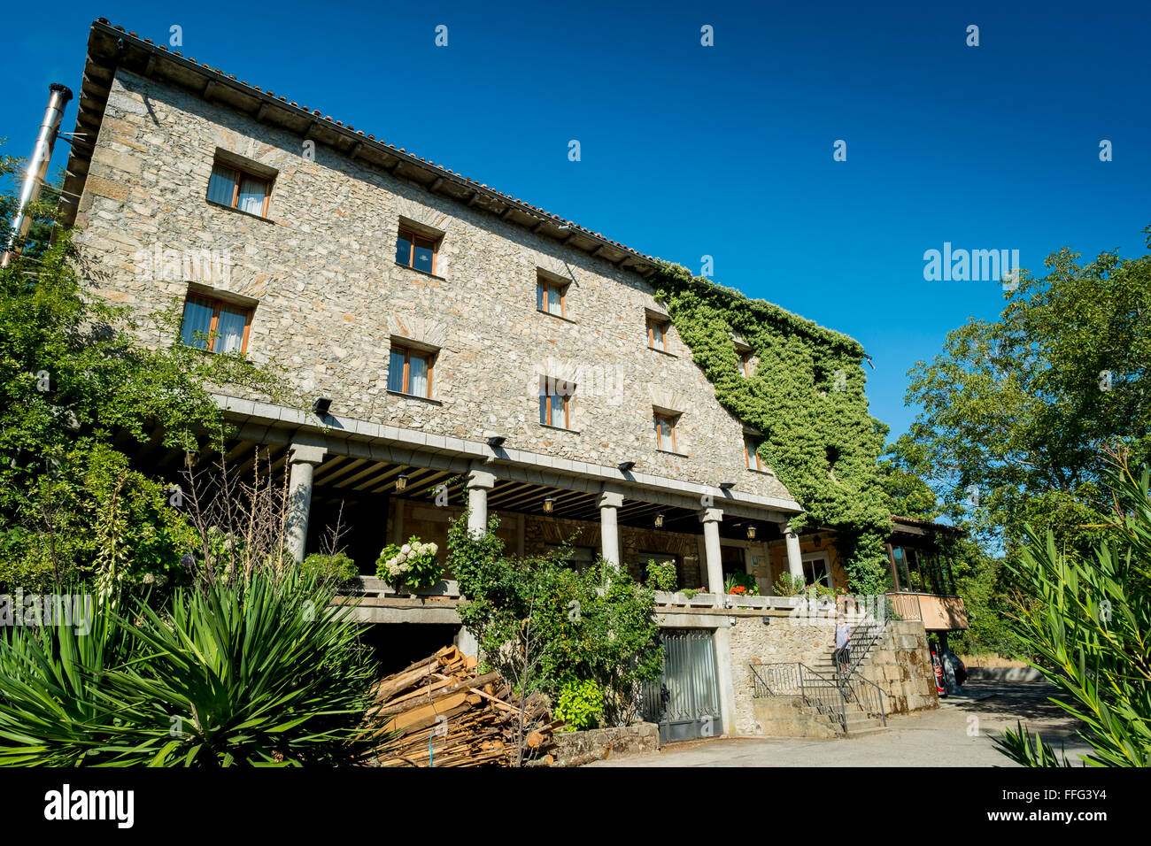 Las Butuecas Hotel, La Alberca. Castilla y Leon. Spanien Stockfoto