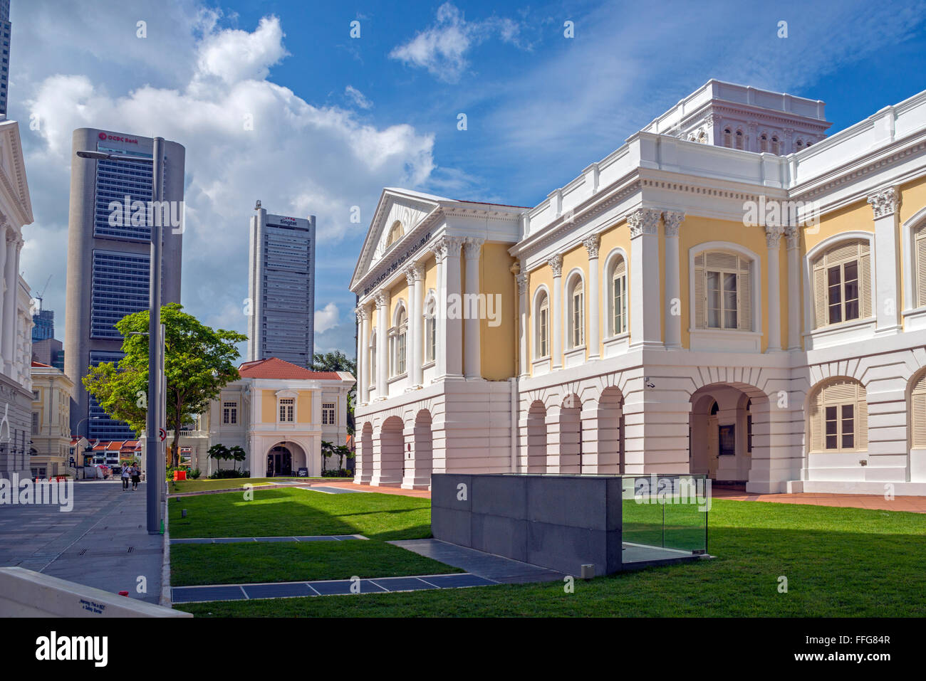 Das Kunsthaus im alten Parlament, Singapur Stockfoto