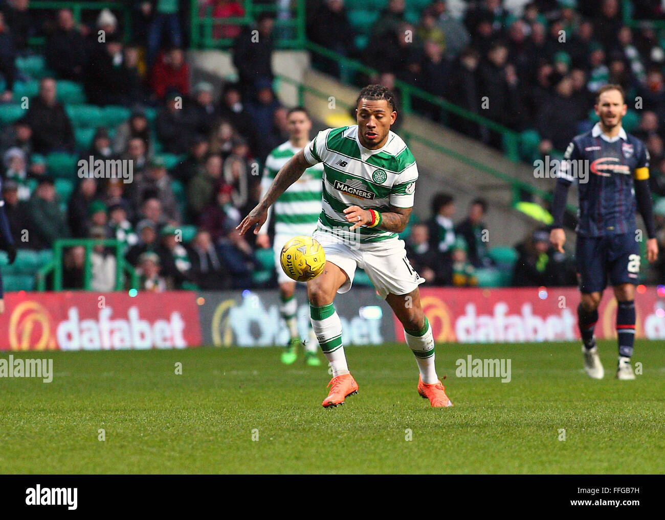 Glasgow, Schottland. 13. Februar 2016. Colin Kazim-Richards von Celtic während des keltischen V Ross County Ladbrokes Scottish Premier League Spiels im Celtic Park in Glasgow am 13. Februar 2016 Credit: Ian Buchan/Alamy Live News Stockfoto