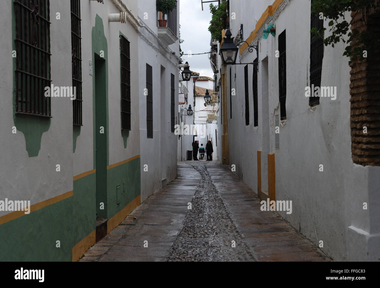 Cordoba Straße, Andalusien, Spanien. Stockfoto