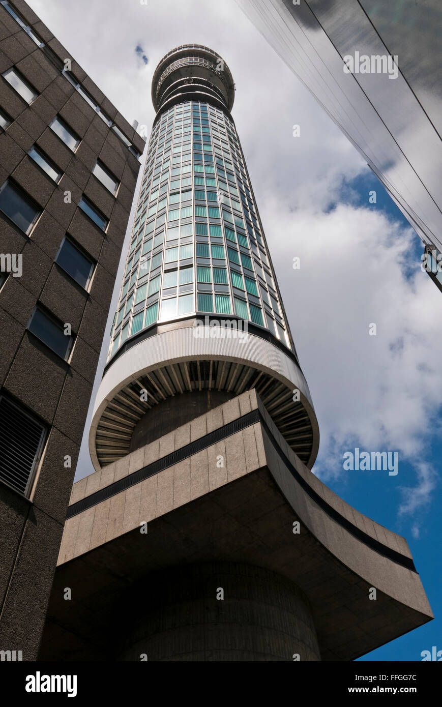 Die British Telecom Tower in London, Vereinigtes Königreich. Stockfoto