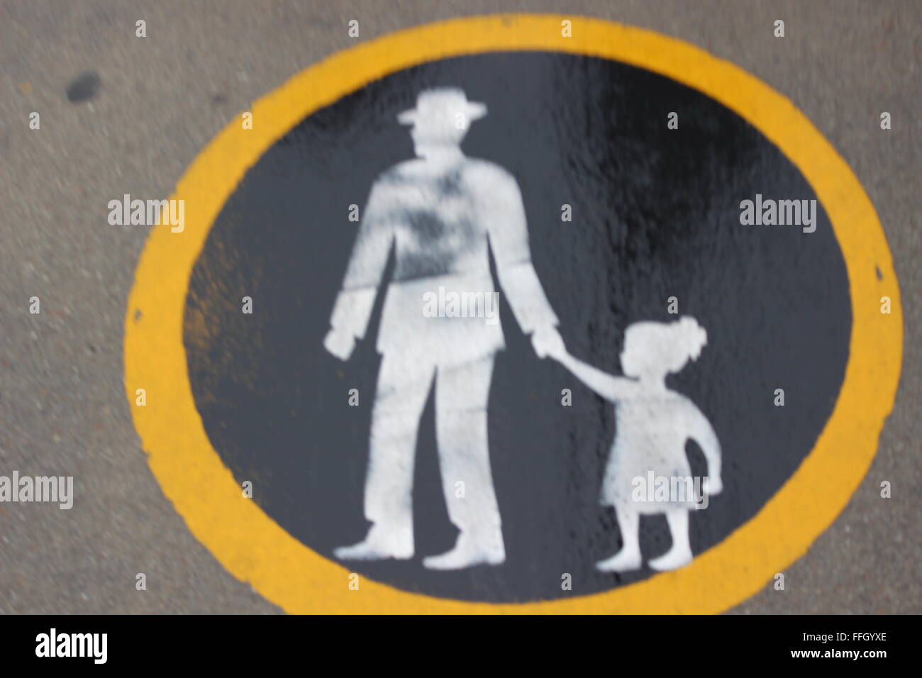 Weg auf die golden Gate bridge Stockfoto