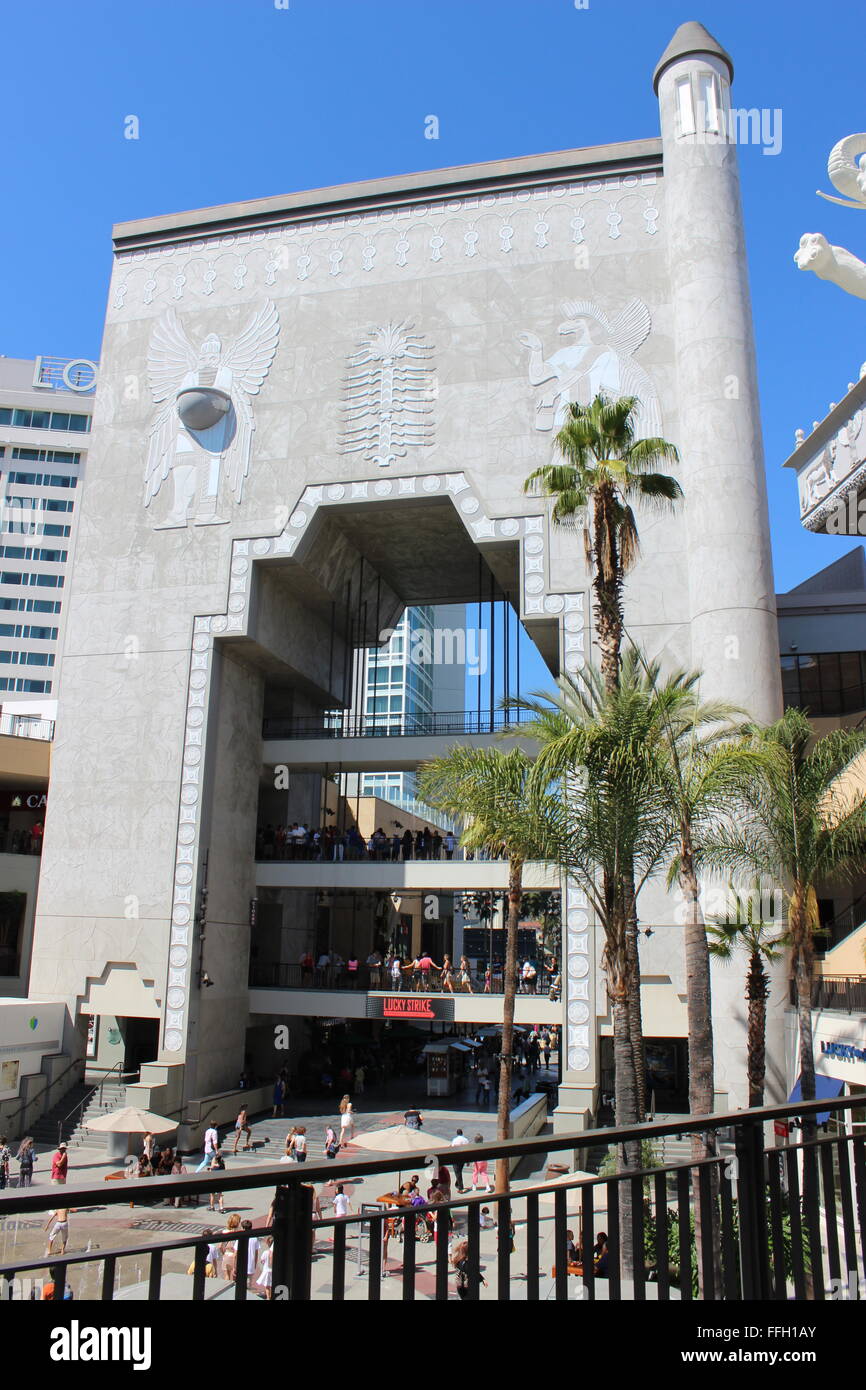 Die Hollywood & Highland Center: Babylon Gericht Stockfoto