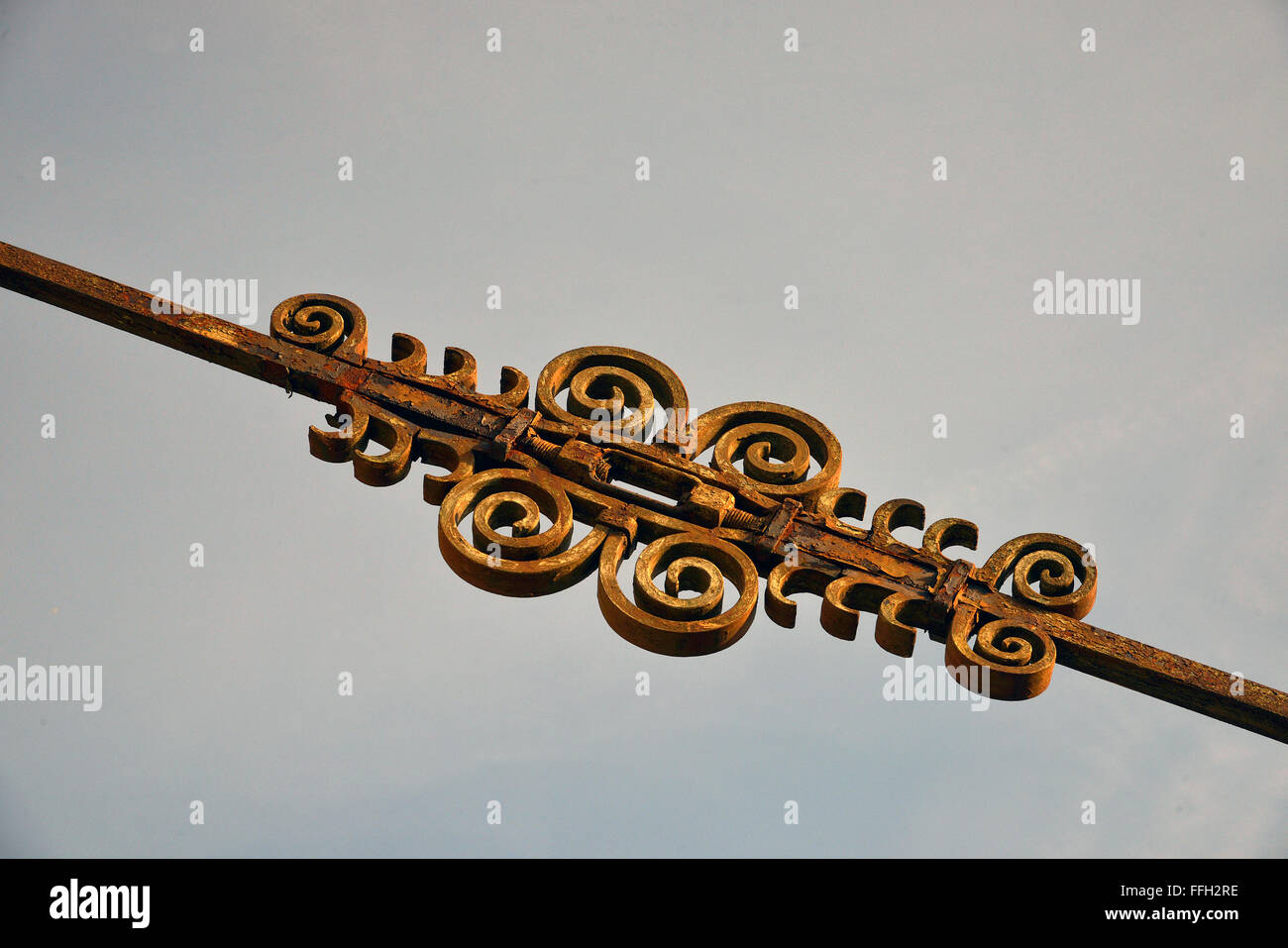 Antik Metall Spanner Stockfoto