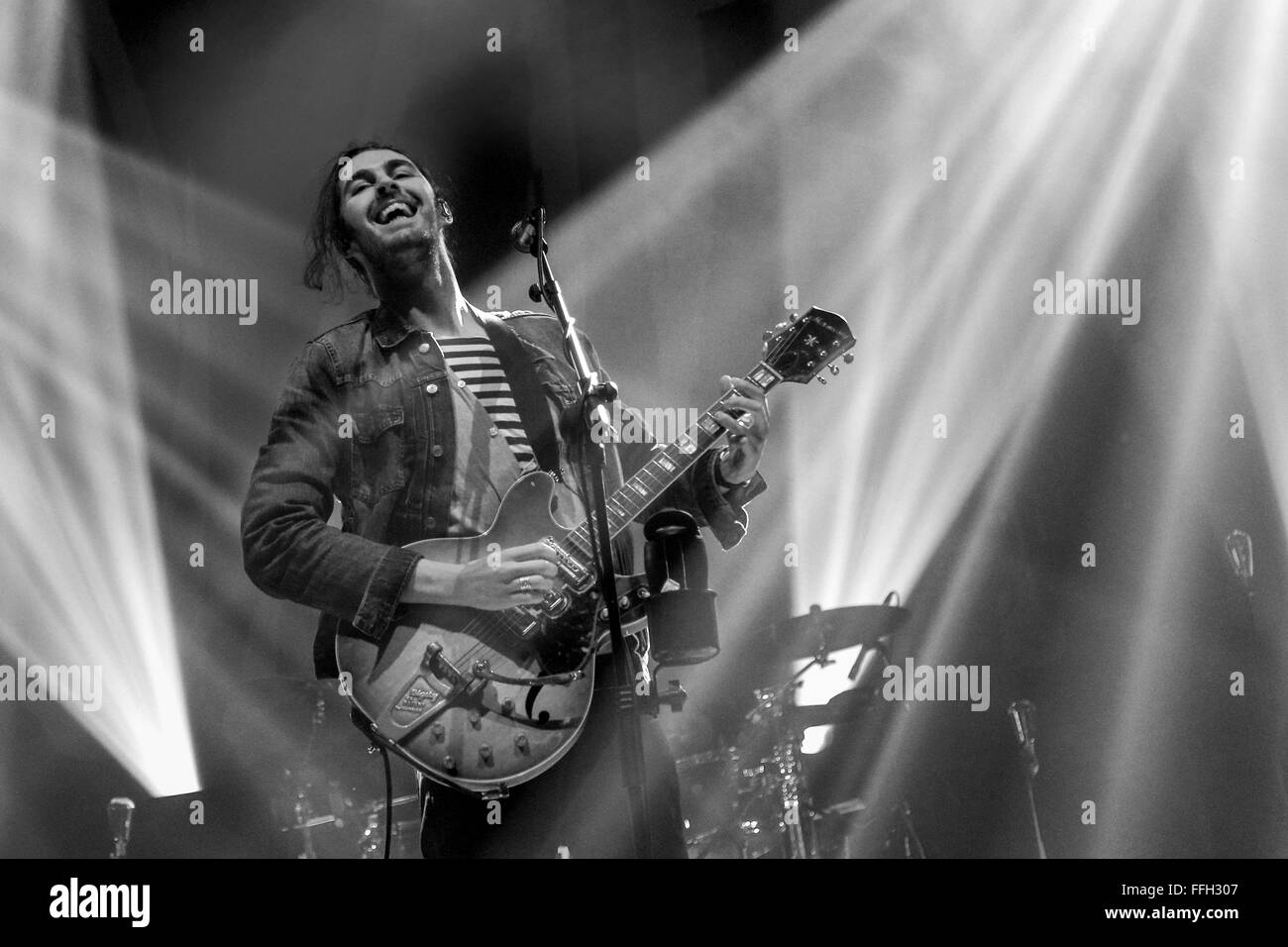 Die live at Manchesters O2 Apollo Hozier. Stockfoto