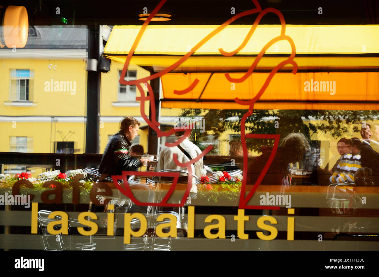 Coffee-Shops. Finnland ist eines der wichtigsten globalen Verbraucher Kaffee. Helsinki. Finnland Stockfoto
