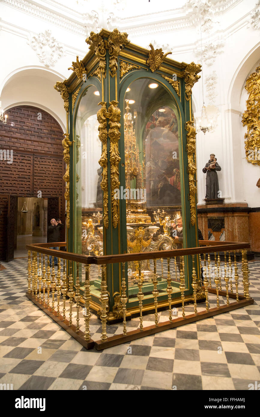 Die Haft-Struktur in der Kapelle der Heiligen Teresa in der ehemaligen Moschee-Kathedrale, Cordoba, Spanien Stockfoto