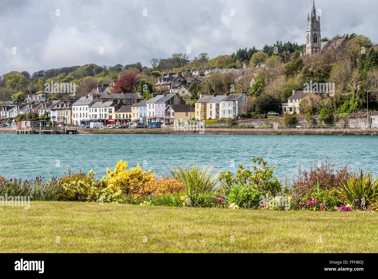 Monkville Dorf in der Nähe von Cobh am Fluss Lee, Irland Stockfoto