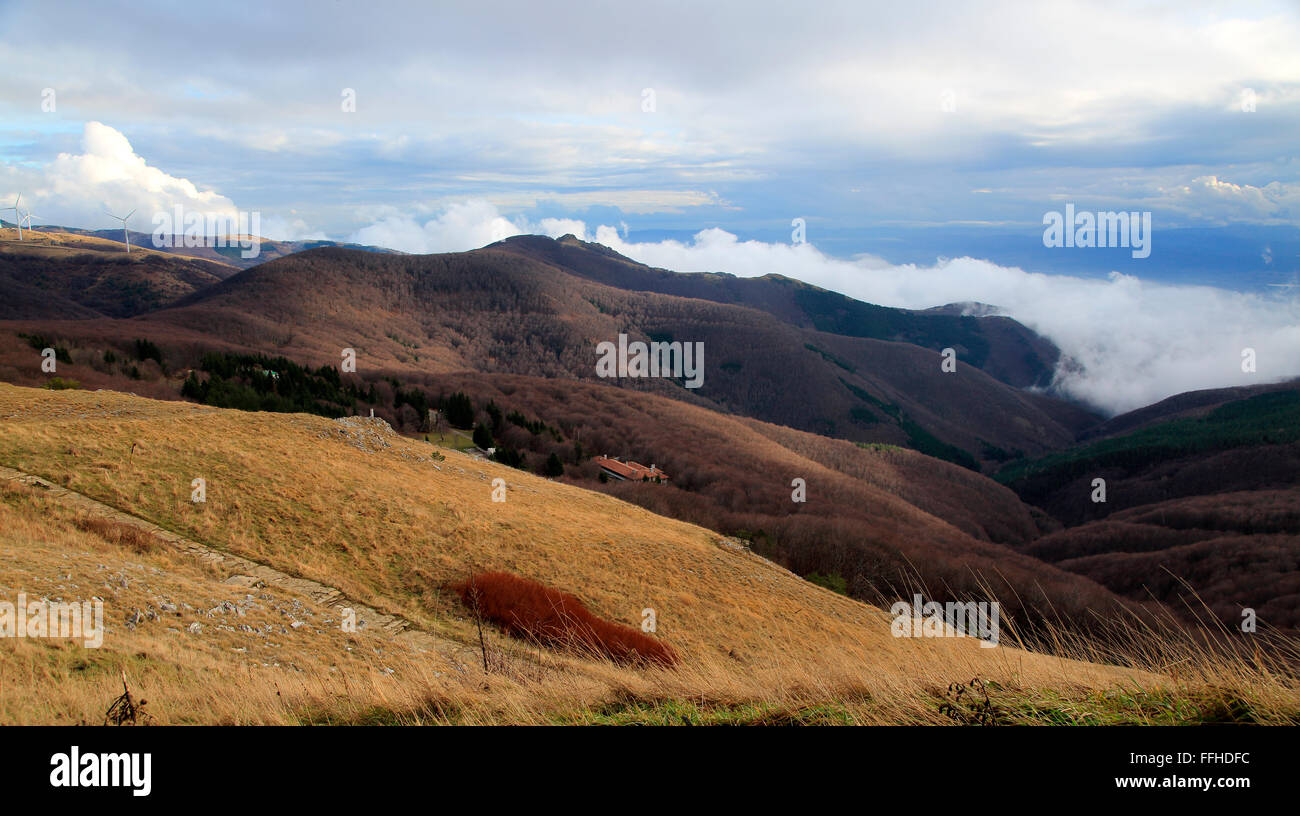 Berglandschaft Landschaft, Balkangebirge, in der Nähe von Shipka, Bulgarien, Osteuropa Stockfoto