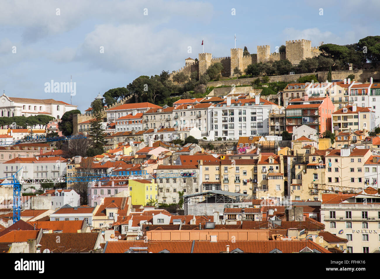 Lissabon - Sehenswürdigkeiten von Santa Justa Aufzug/Lift #8 Stockfoto