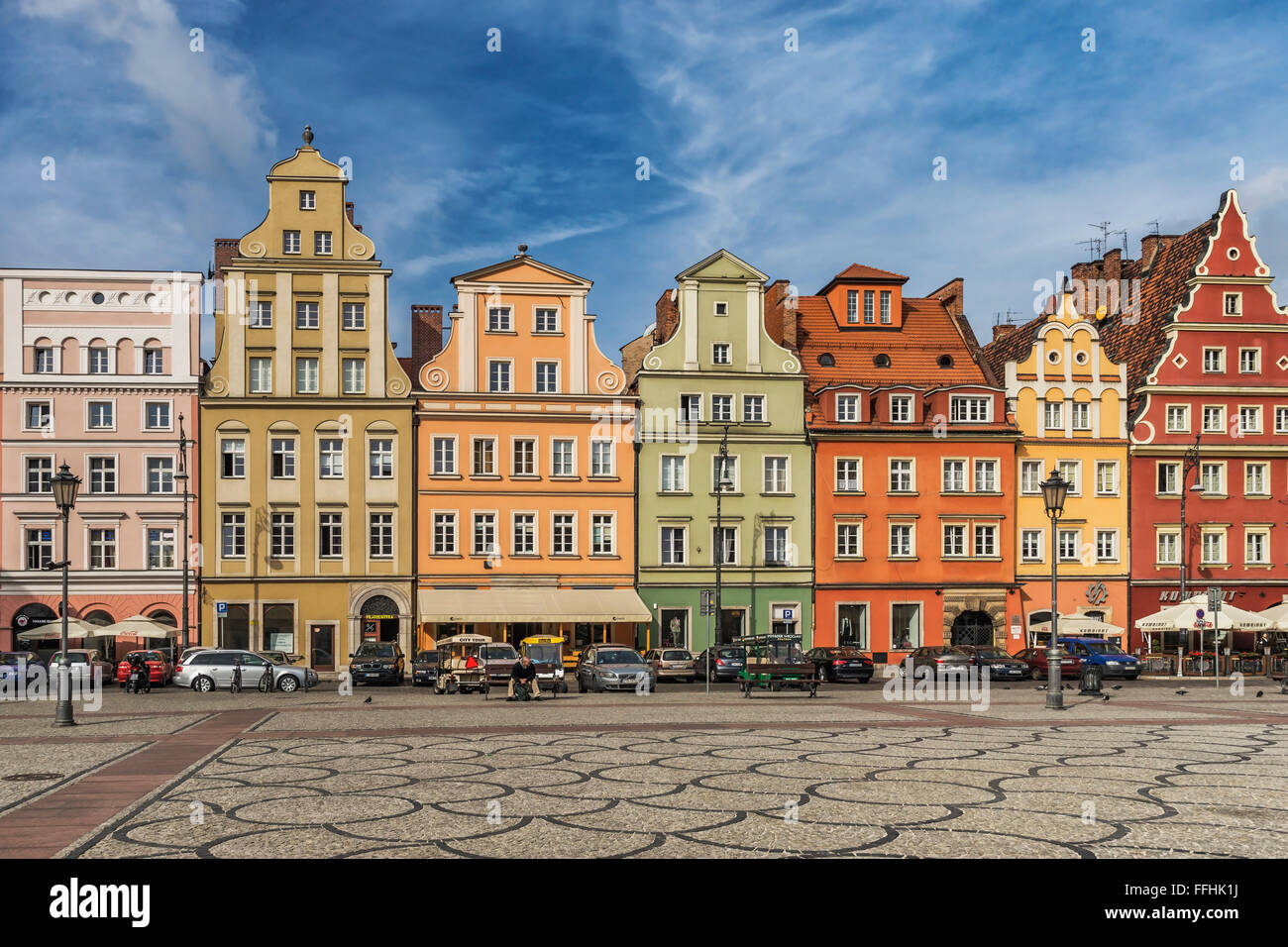 Salzmarkt (Plac Solny) ist ein Ort in der Altstadt von Breslau, Wroclaw, Woiwodschaft Niederschlesien, Polen, Europa Stockfoto