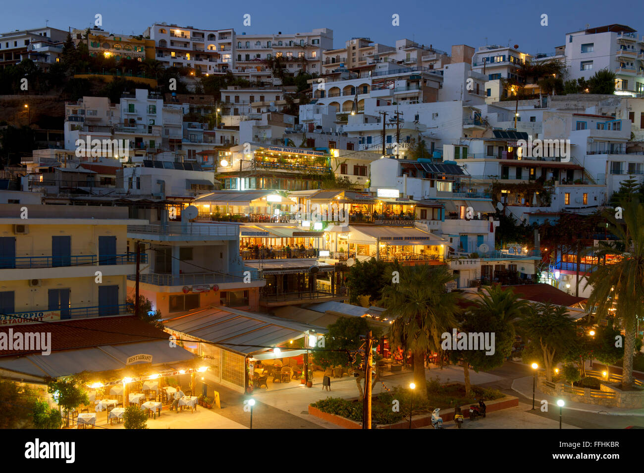 Griechenland, Kreta, Agia Galini bin Golf von Messara Stockfoto