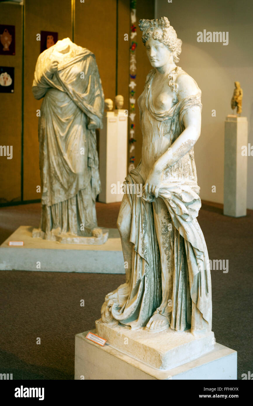 Archäoligisches Museum, Im Vordergrund Aphrodite, Rethymnon, Kreta, Griechenland Stockfoto