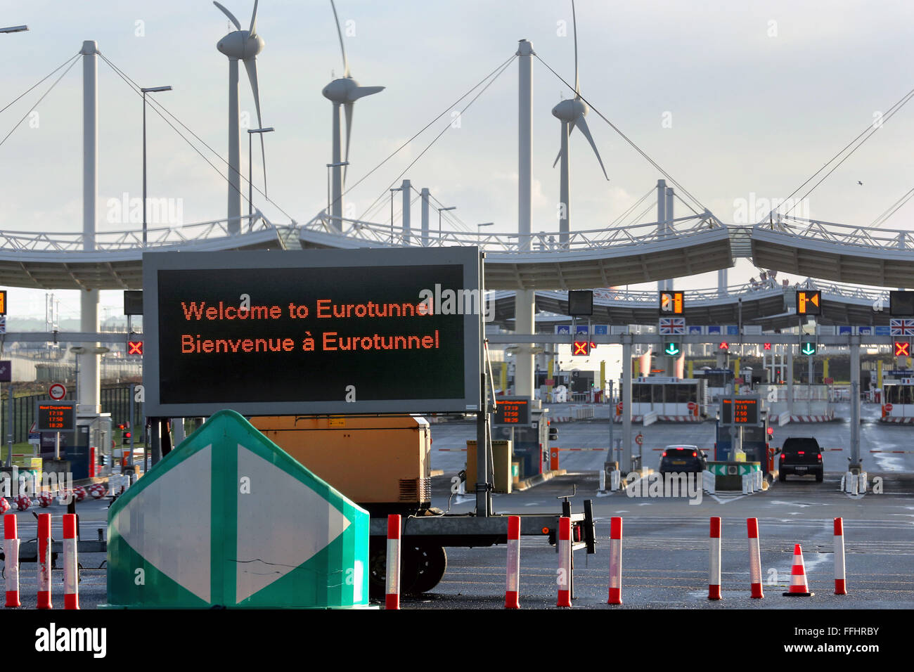 Eurotunnel Calais Auto Parken Kostet www.alamy.de