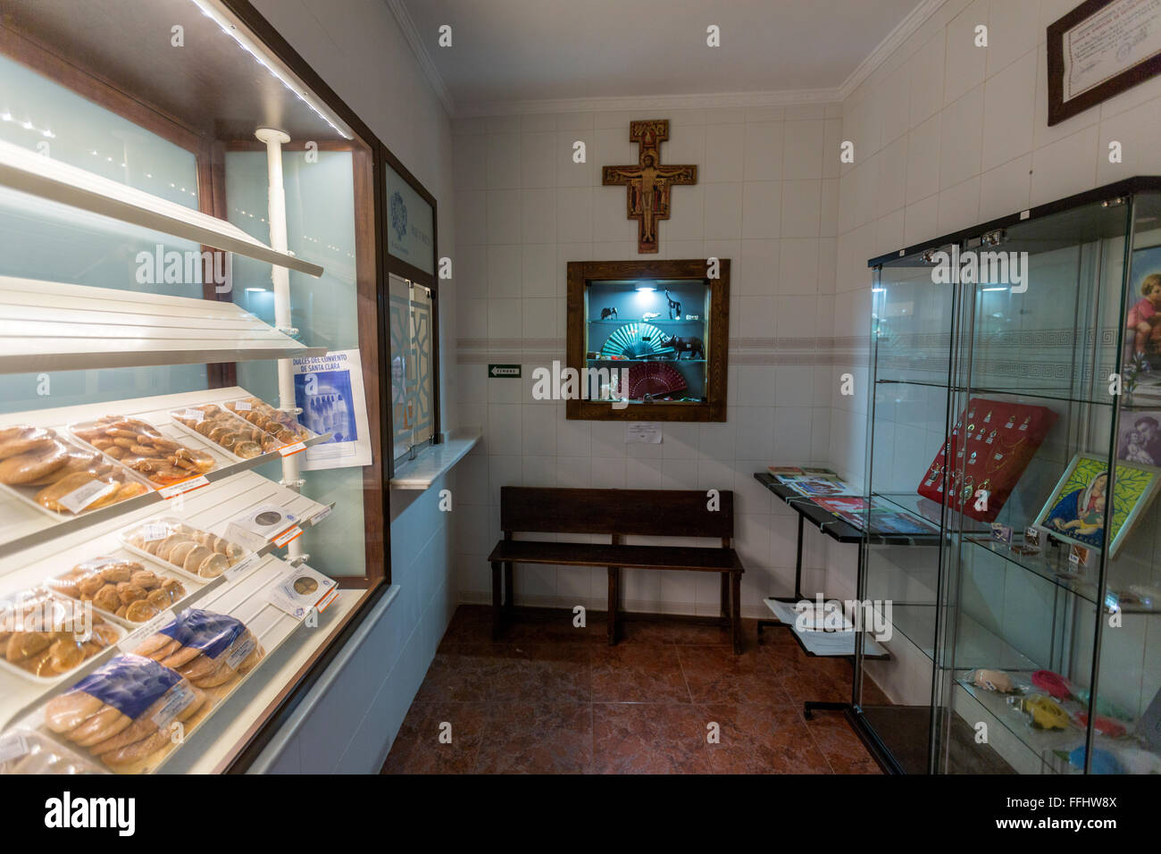 Santa Clara Kloster Süßigkeiten und Gebäck-Shop, Zafra, Extremadura, Spanien Stockfoto