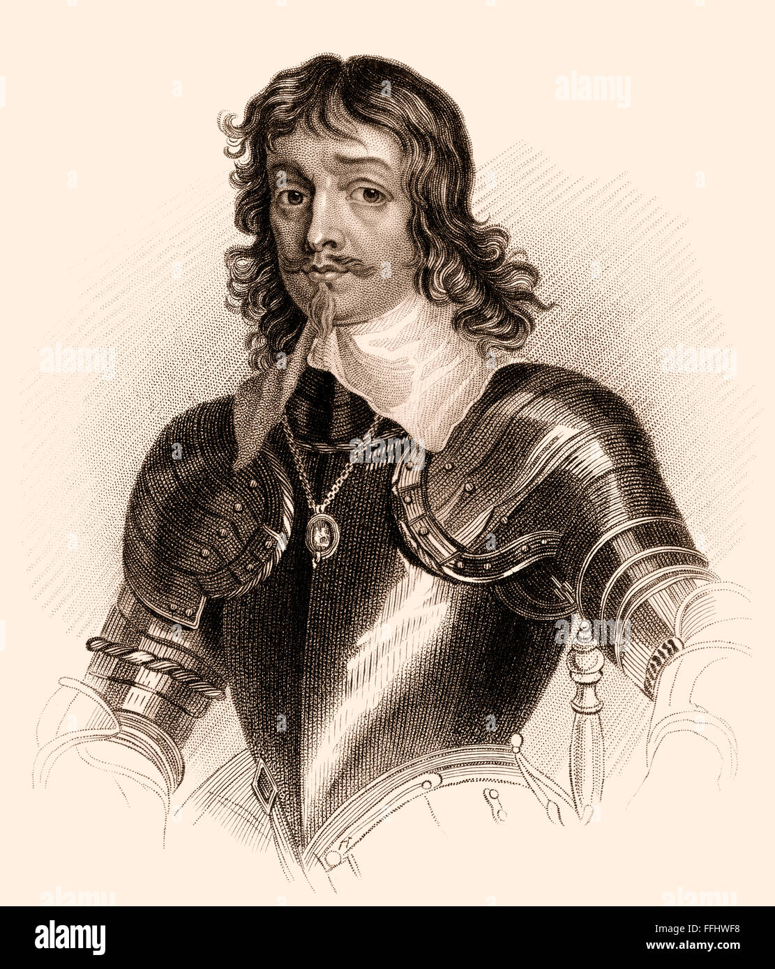 James Hamilton, 1. Duke of Hamilton, 1606-1649, ein schottischer Edelmann, politischer und militärischer Führer während des Dreißigjährigen Krieges Stockfoto