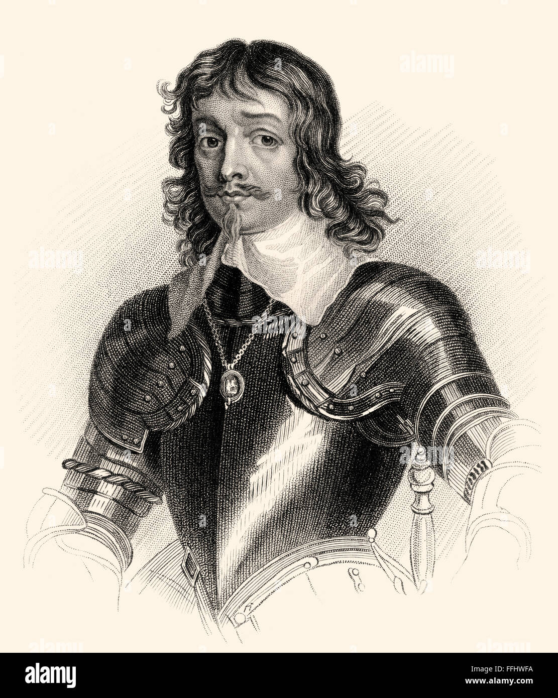 James Hamilton, 1. Duke of Hamilton, 1606-1649, ein schottischer Edelmann, politischer und militärischer Führer während des Dreißigjährigen Krieges Stockfoto