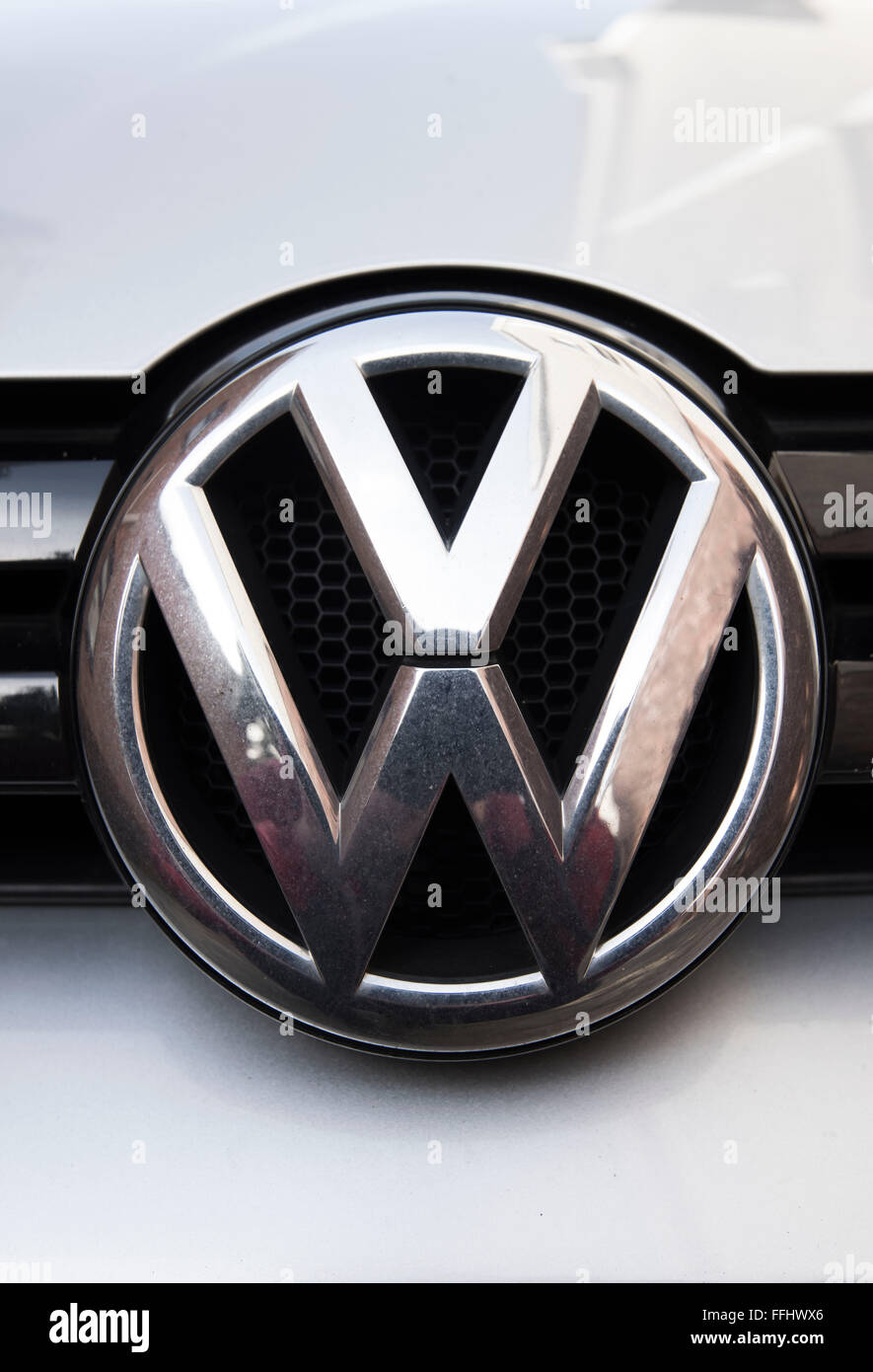 Volkswagen VW Auto Logo Marke. Stockfoto