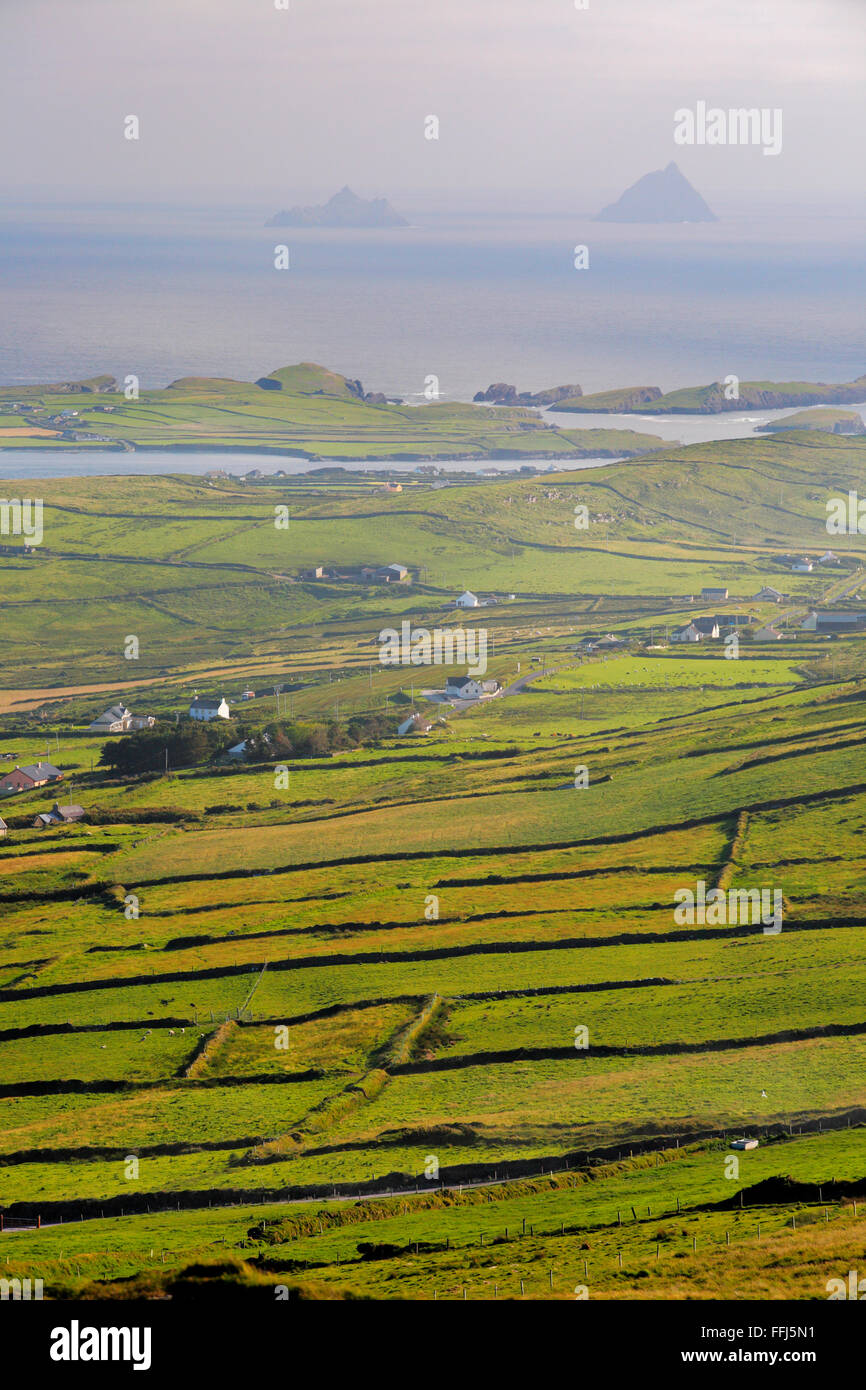 Skellig gesehen von Valentia Island, Co. Kerry, Irland Stockfoto