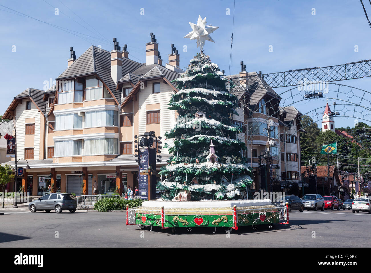 Weihnachtsbaum Gramado Brasilien Stockfotografie Alamy