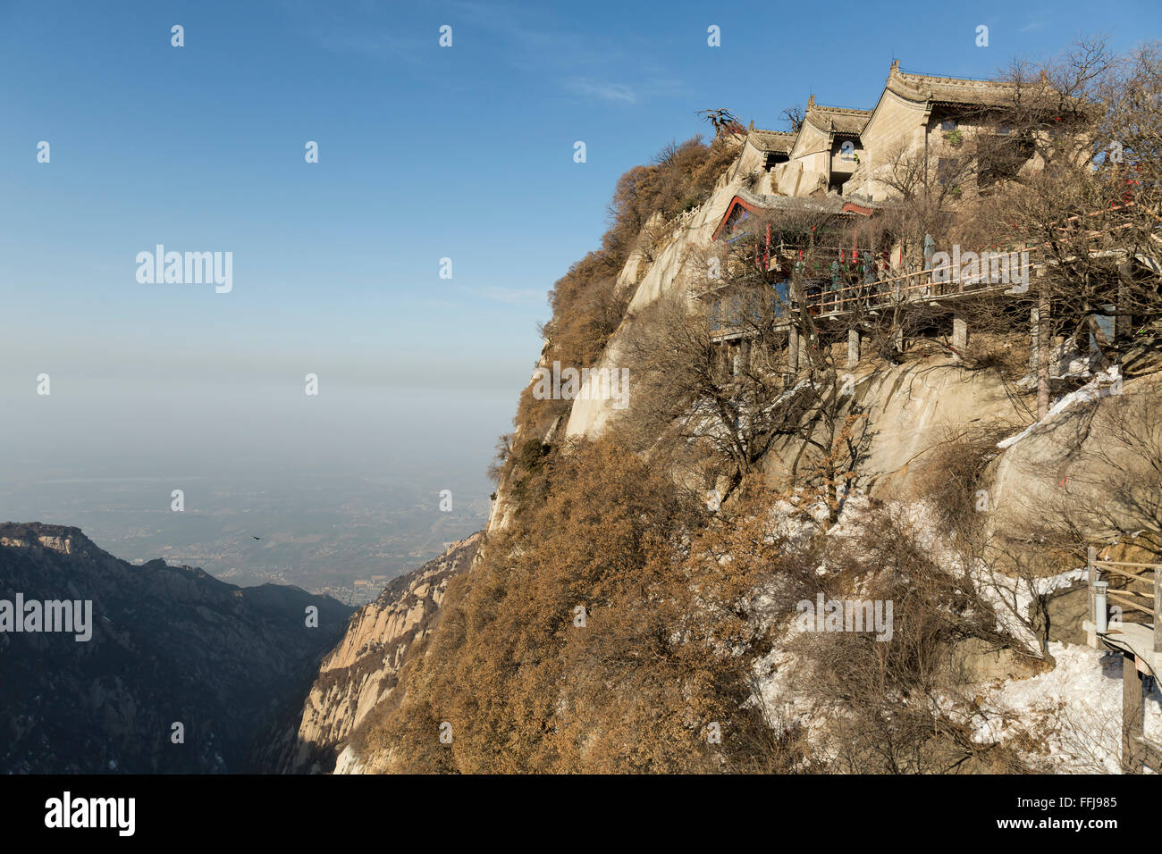 Nord-Gipfel des Mount Huashan, China Stockfoto