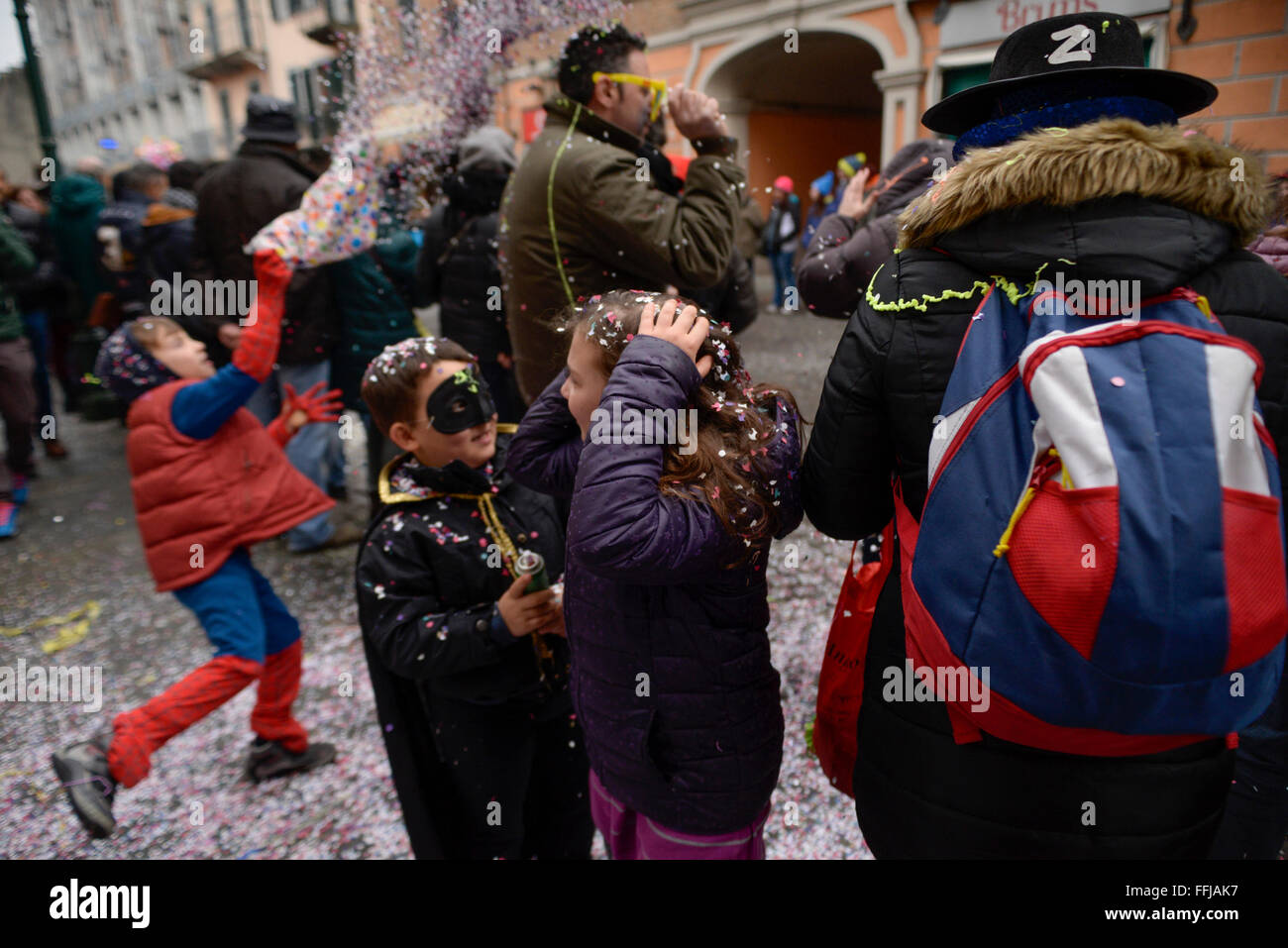 Turin, Italien. 14. Februar 2016. Karneval in Turin, Italien: Stefano Guidi/Alamy Live-Nachrichten Stockfoto