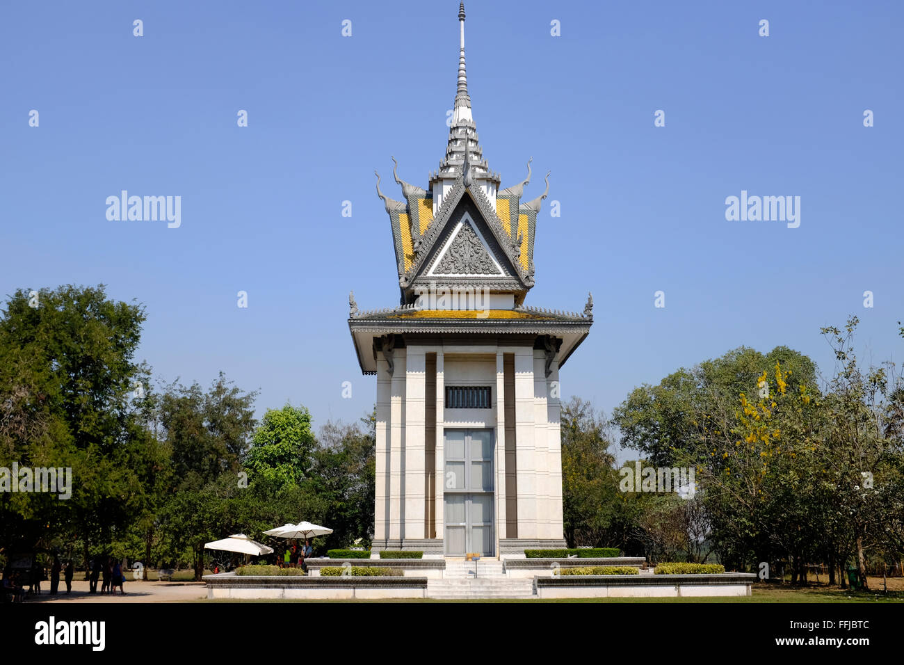 Genozid-Denkmal die Killing Fields in Phnom Penh, Kambodscha Stockfoto