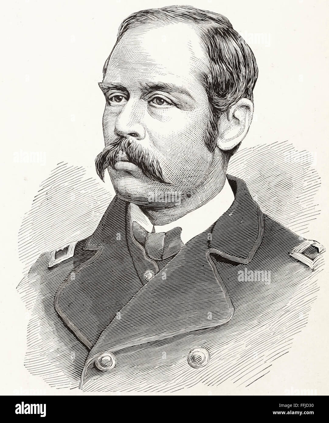 General George H. Sharpe - George Henry Sharpe (26. Februar 1828 – 13. Januar 1900) war ein amerikanischer Rechtsanwalt, Soldat, Geheimdienst-Offizier, Diplomat, Politiker und ein Mitglied der Kammer der allgemeinen Gutachter. USA Bürgerkrieg Stockfoto