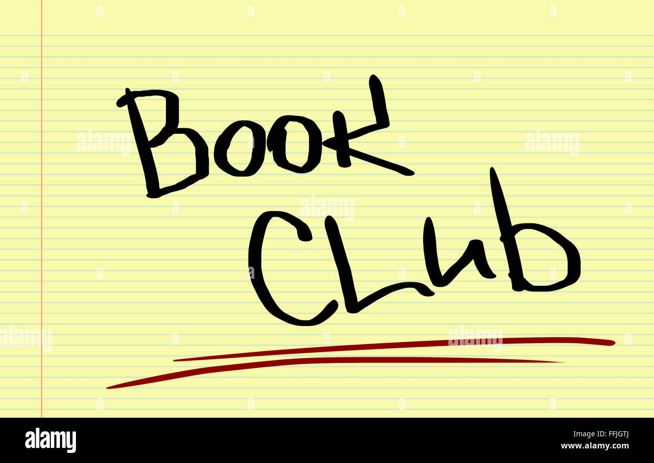 Buch-Club-Konzept Stockfoto