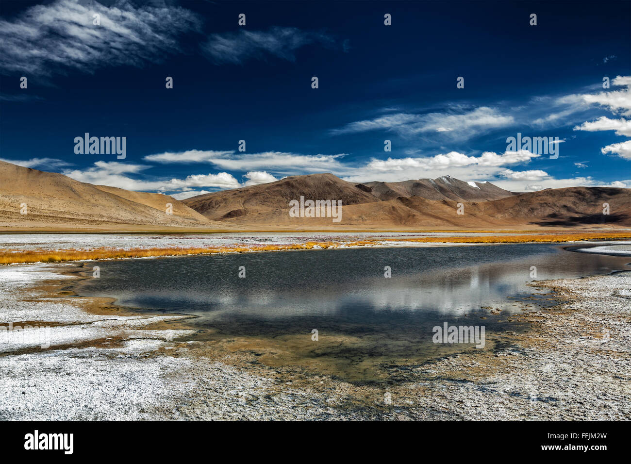 Berg-See-Tso Kar im Himalaya Stockfoto
