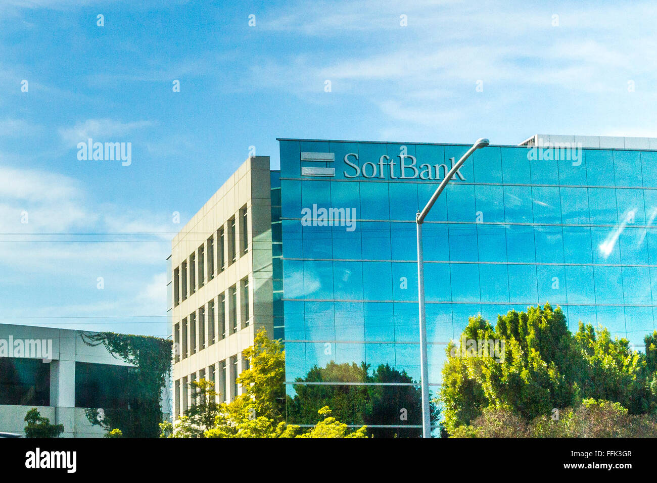 Softbank-Büros in San Carlos, Kalifornien Stockfoto
