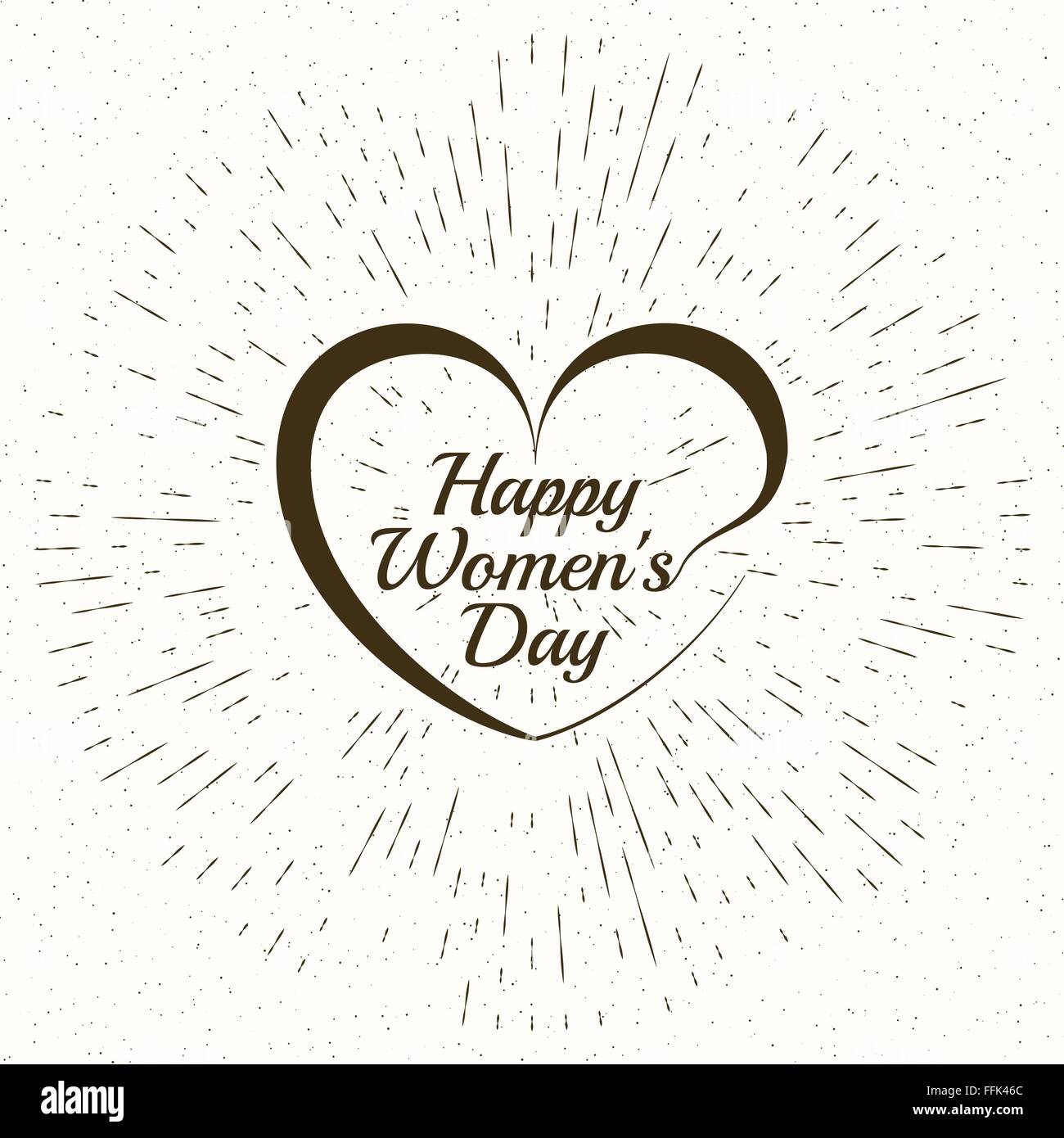 Woman Day Schriftzug Stock Vektor