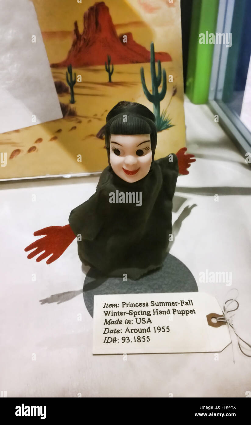 Rochester, New York. Starke Museum spielen. Handpuppe Prinzessin Stockfoto