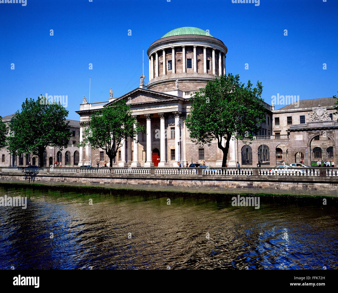Vier Gerichte Liffy Dublin Irland Stockfoto