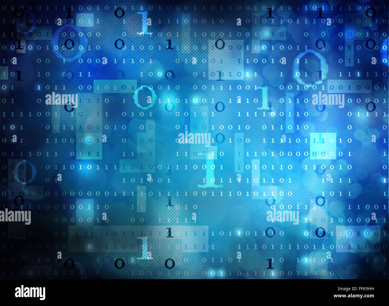 binäre Daten Stockfoto