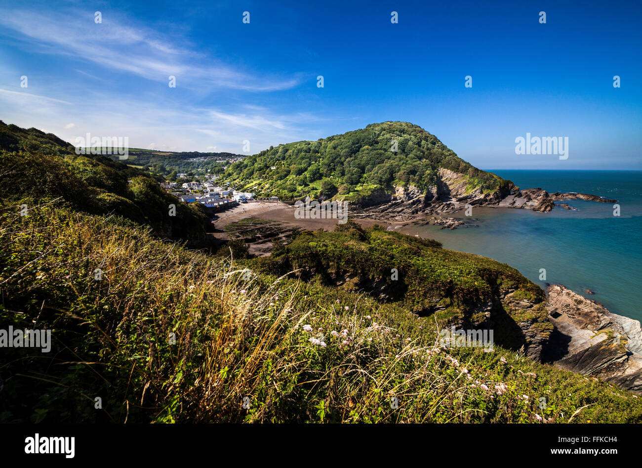 Blick über Ilfracombe, Devon, England, Vereinigtes Königreich, Europa Stockfoto