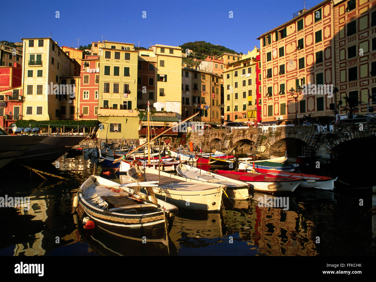 Italien, Ligurien, Riviera di Levante, Camogli Stockfoto