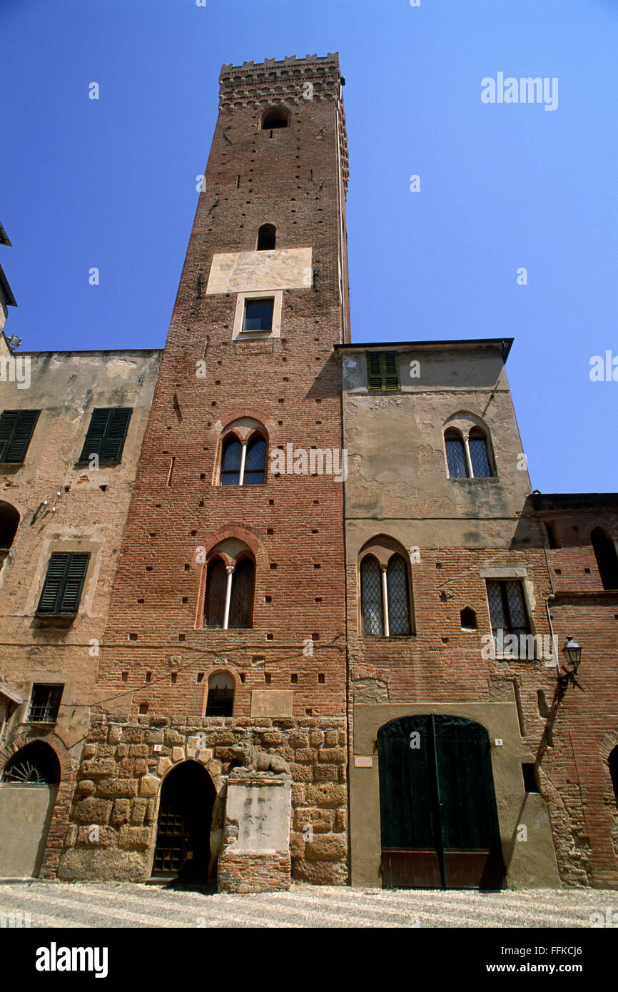 Italien, Ligurien, Riviera di Ponente, Albenga, Torre Costa Stockfoto