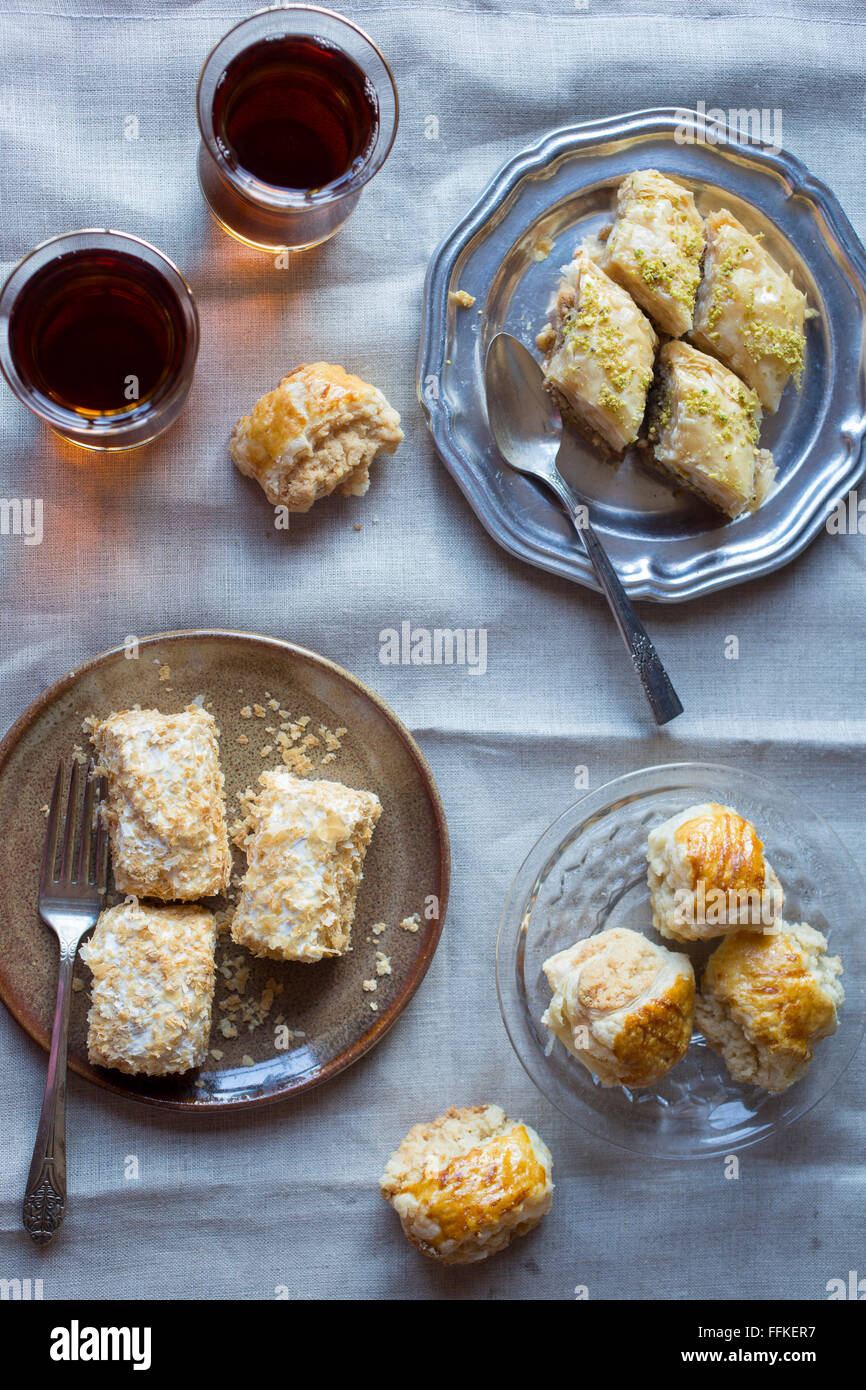 Nachspeisen Stockfoto